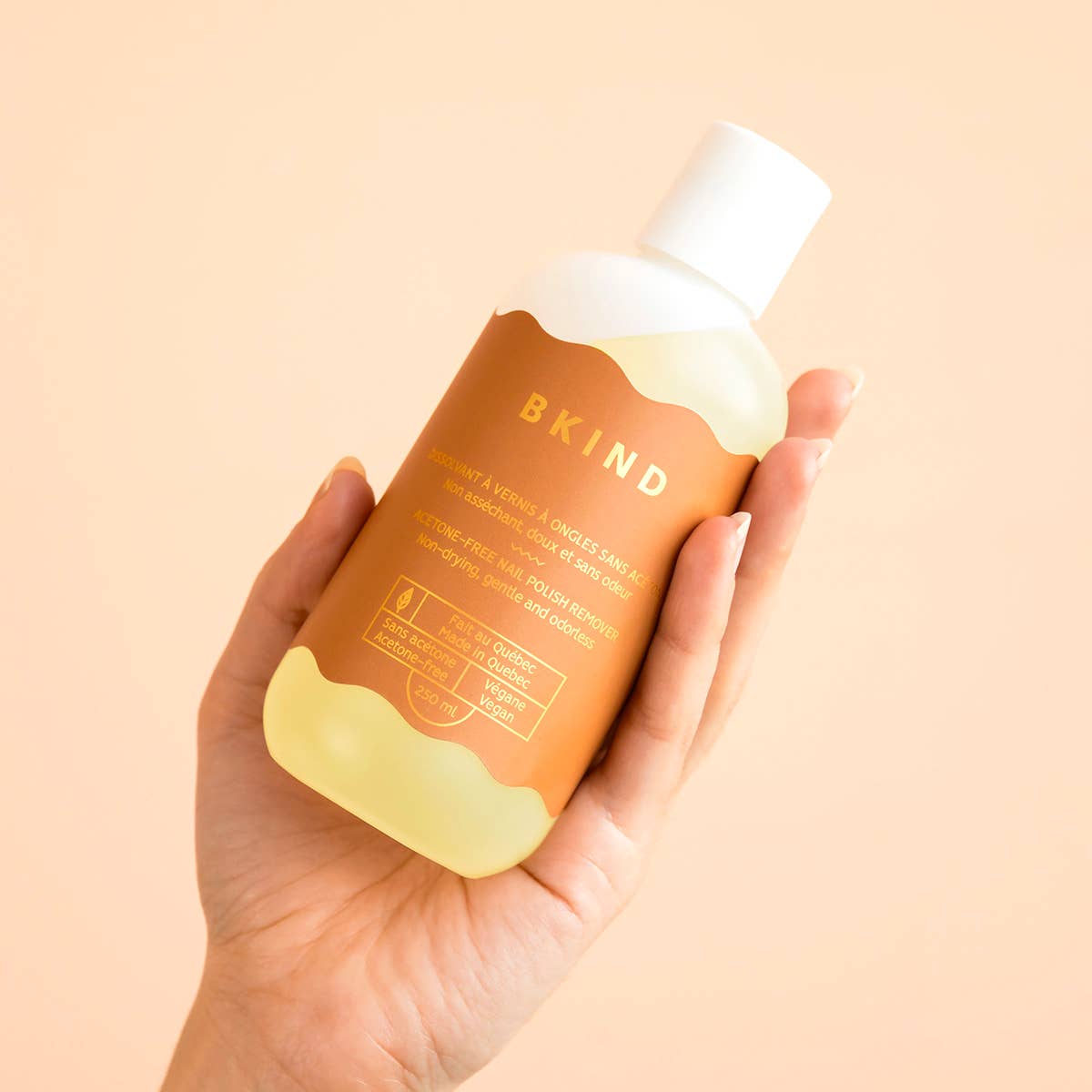 Acetone-free nail polish remover