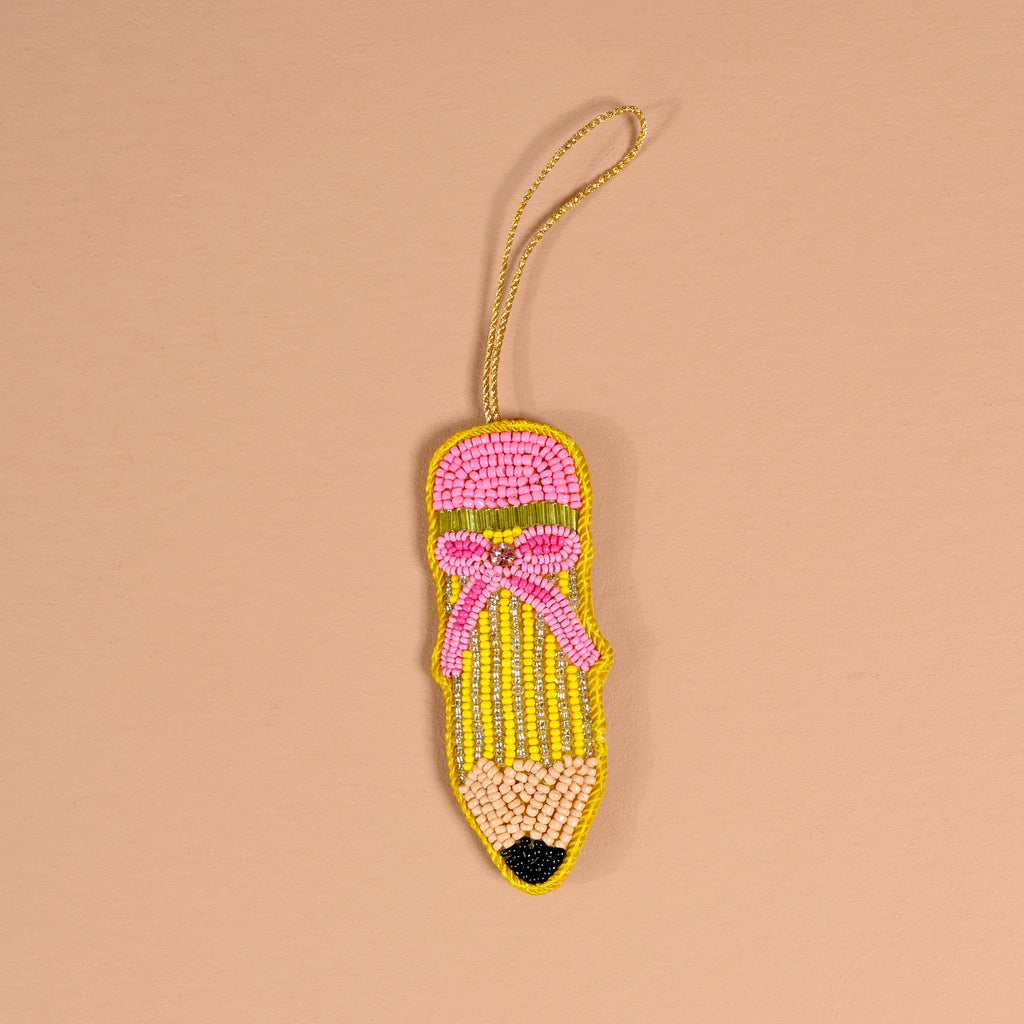 Handcrafted Beaded Ornament-Pencil