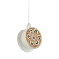Glass specialty coffee in cup ornament