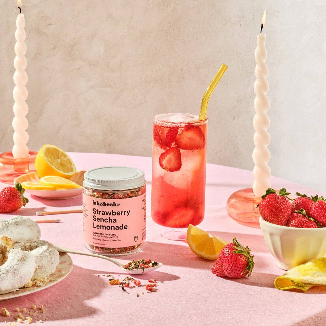 Strawberry Sencha Lemonade - Superfood Tea Blend