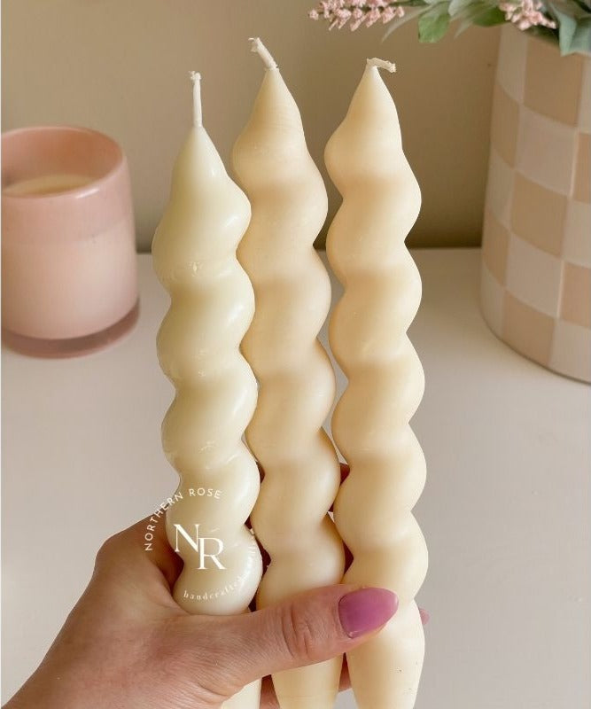 Chloe Twisted Taper Candle image 2