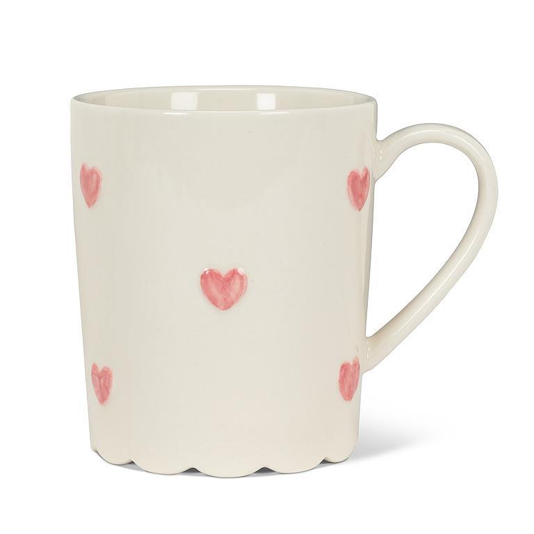 Petite Hearts on Scalloped Mug
