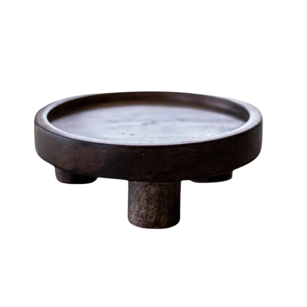 Hand Turned Wood Riser image 0