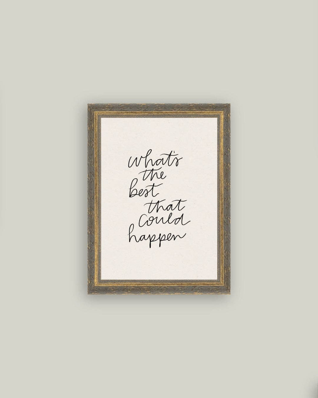 The Best That Could Happen Framed Antique Art