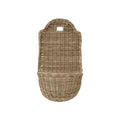 LARGE KUBU GREY RATTAN WALL PLANTER WITH LINER