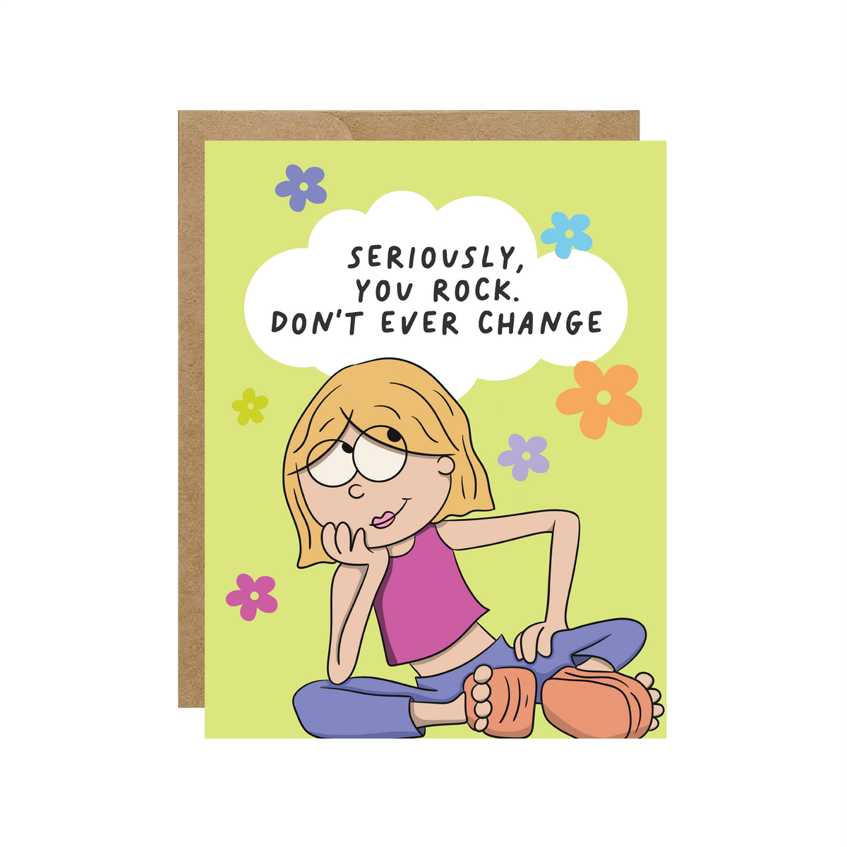 You Rock, Don't Ever Change - Retro Y2k Card