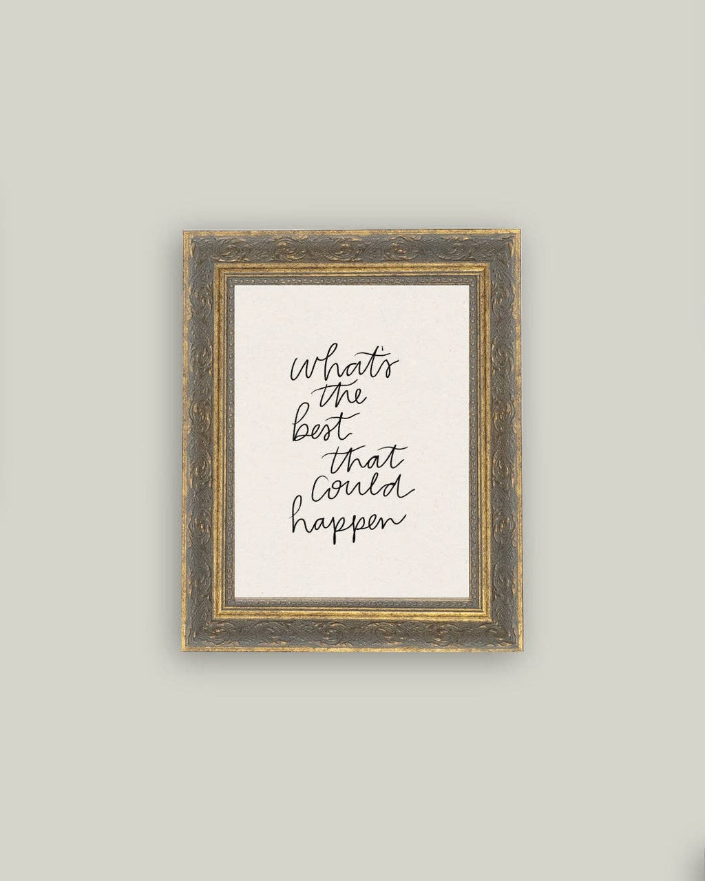 The Best That Could Happen Framed Antique Art