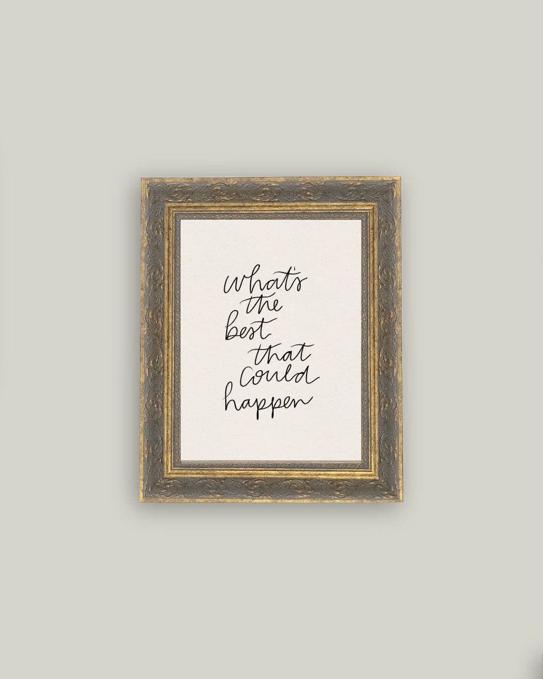 The Best That Could Happen Framed Antique Art