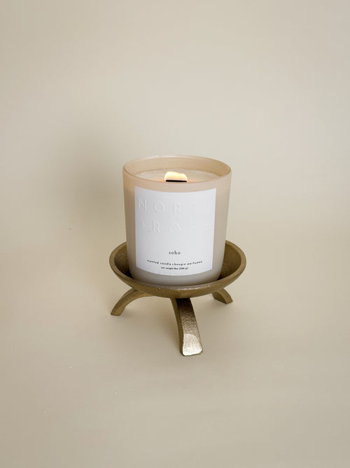 Brass Tapered Candle Holder image 1