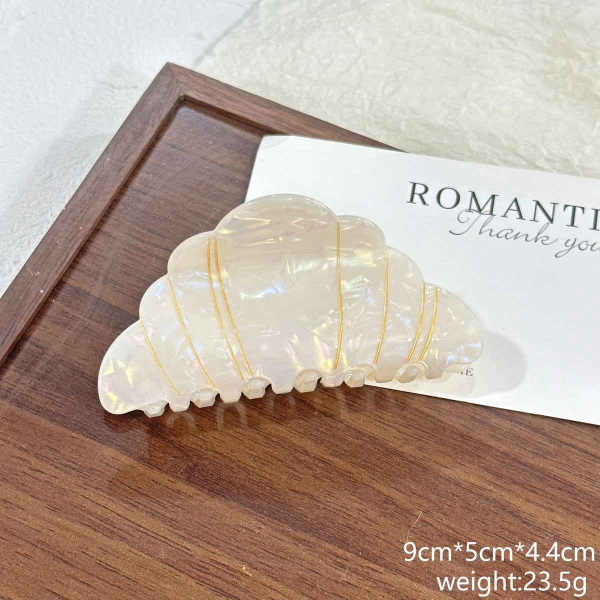 Croissant Pretzel Hair Claw Clip | Picnic Bakery Style