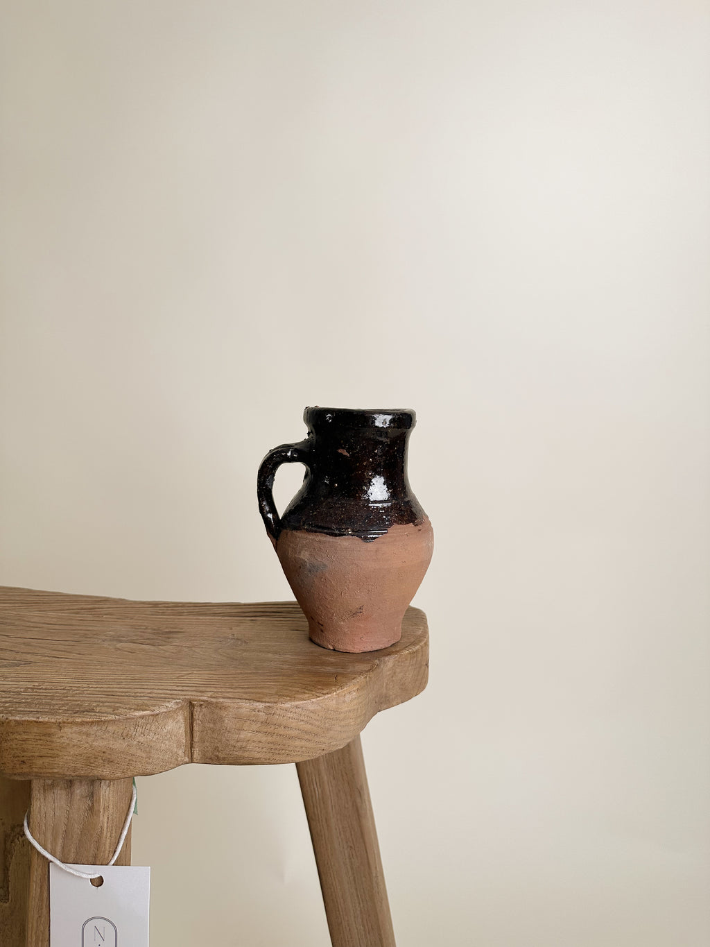 Mini Semi Glazed Antique Turkish Pot image 2