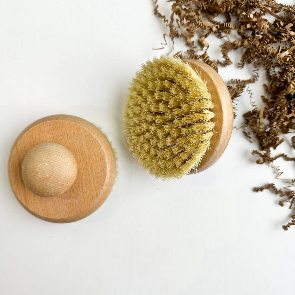 Dry Body Brush with Natural Sisal Bristles