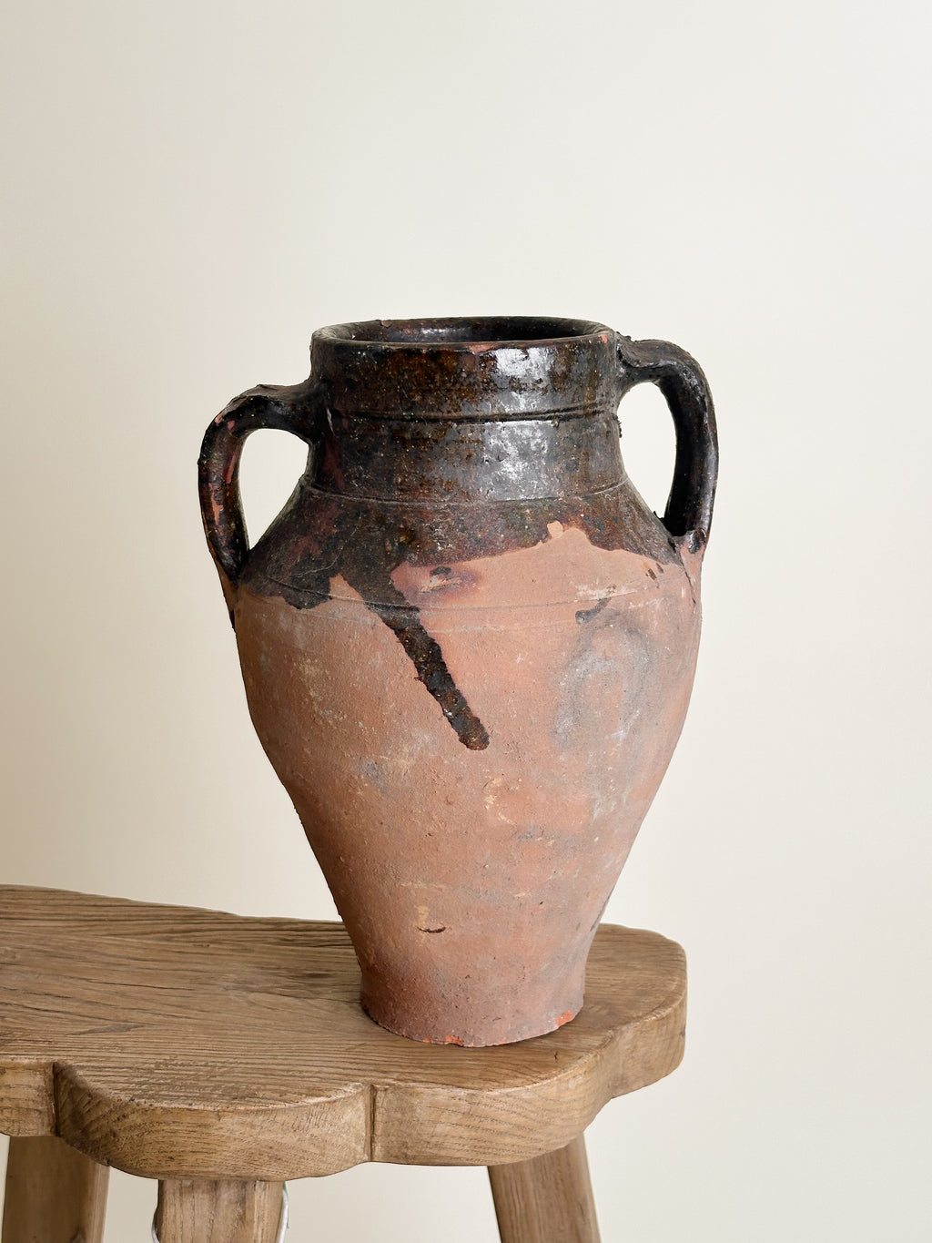 Semi Glazed Antique Turkish Pot image 7