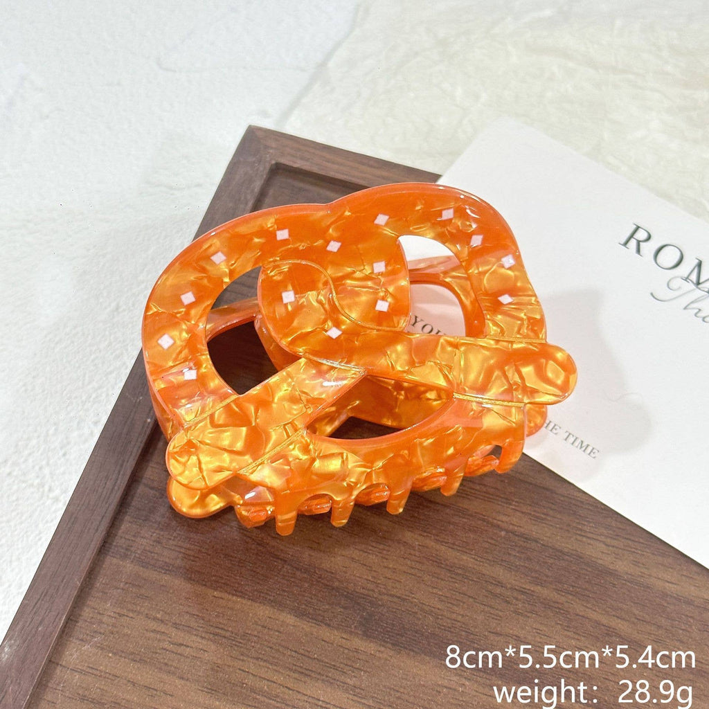Croissant Pretzel Hair Claw Clip | Picnic Bakery Style