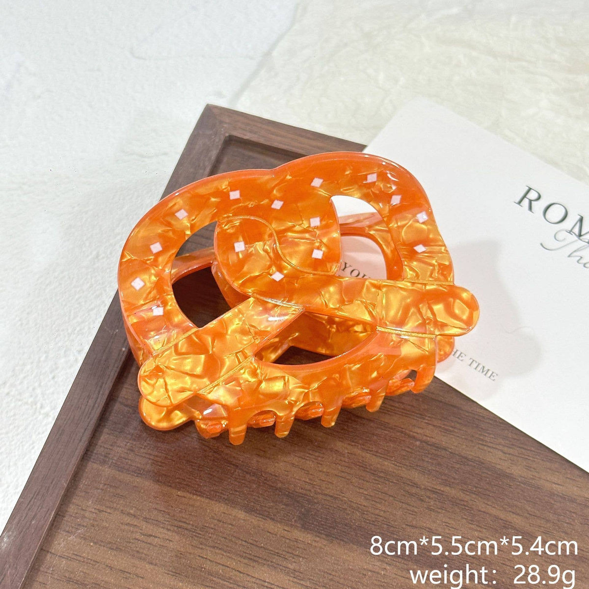 Croissant Pretzel Hair Claw Clip | Picnic Bakery Style