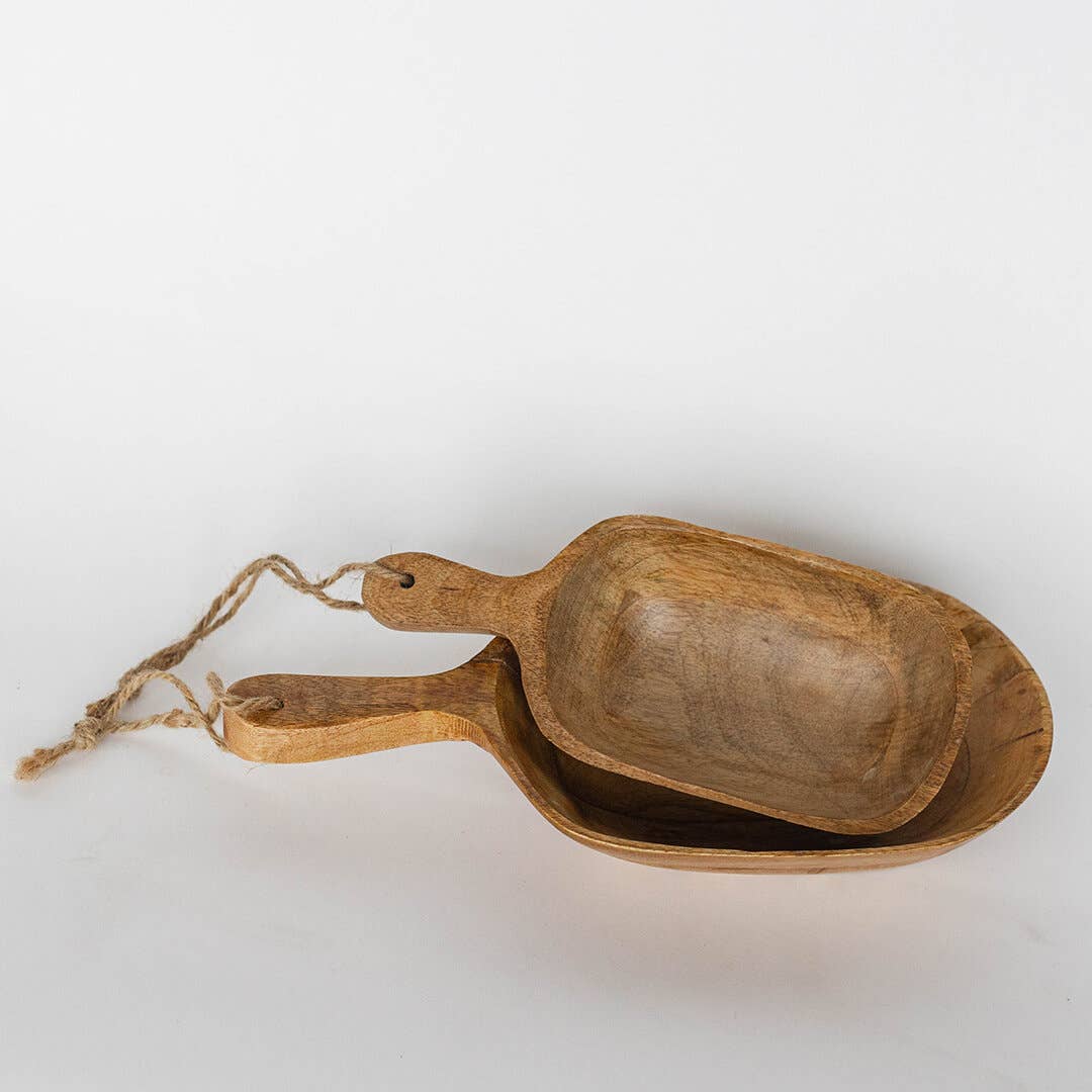 Wooden Bowl with Handle
