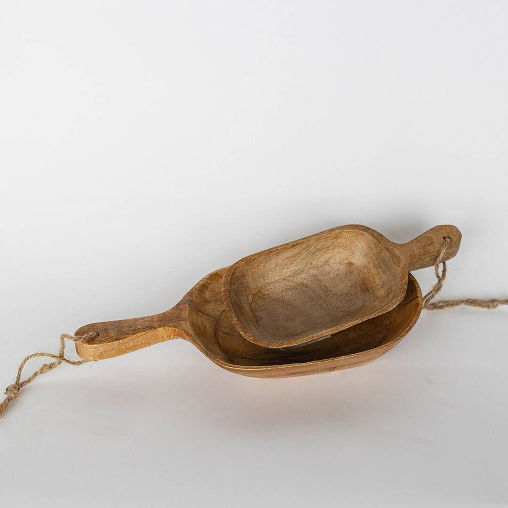 Wooden Bowl with Handle