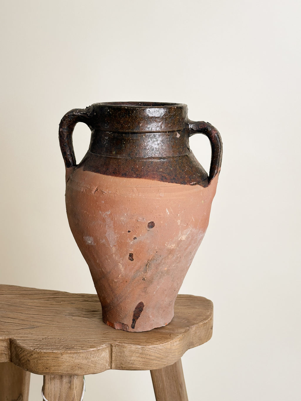 Semi Glazed Antique Turkish Pot image 4