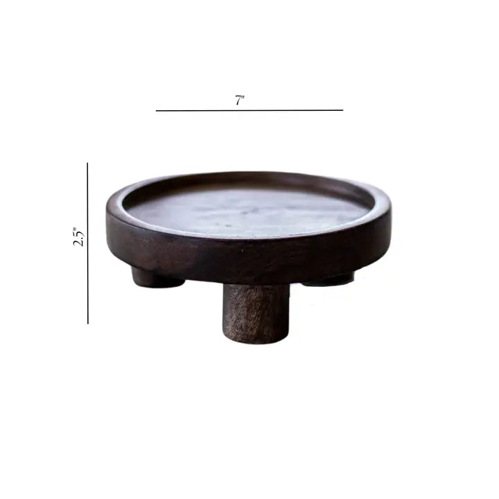 Hand Turned Wood Riser image 1