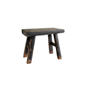 Small Elm Wood Stool Riser - Weathered Black image 0