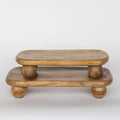 Wooden Tray Round Feet