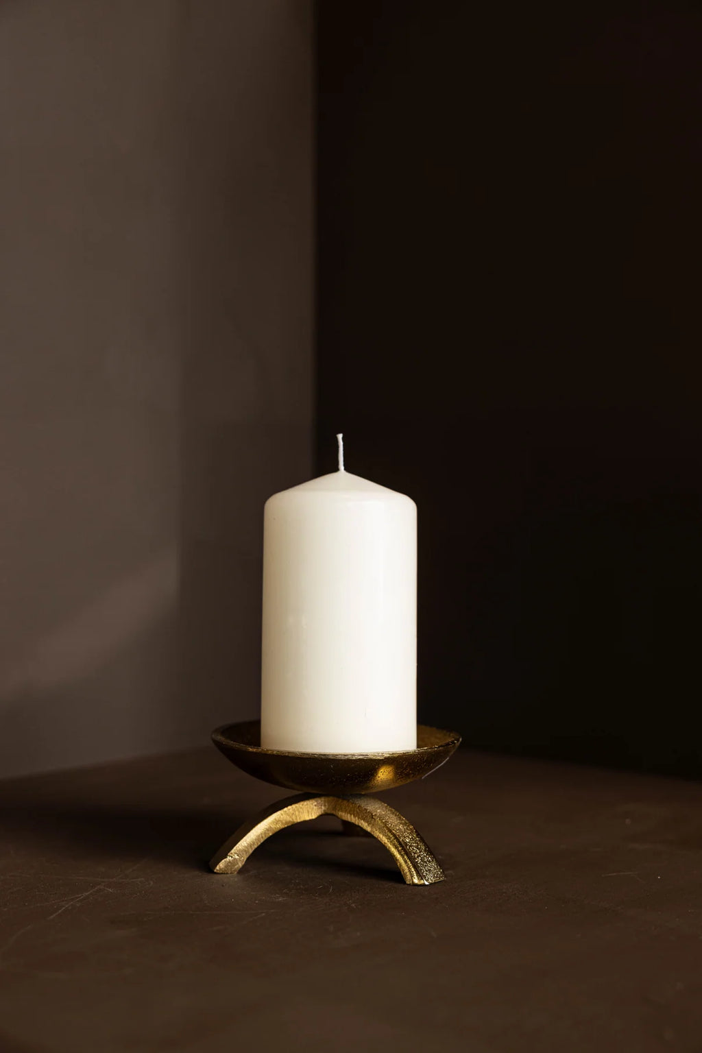 Brass Tapered Candle Holder image 3