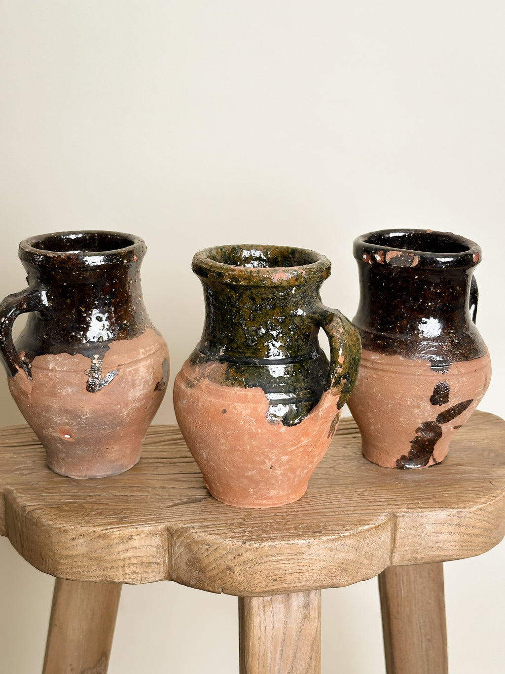 Mini Semi Glazed Antique Turkish Pot image 1