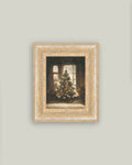 Glowing Christmas Tree Framed Antique Art
