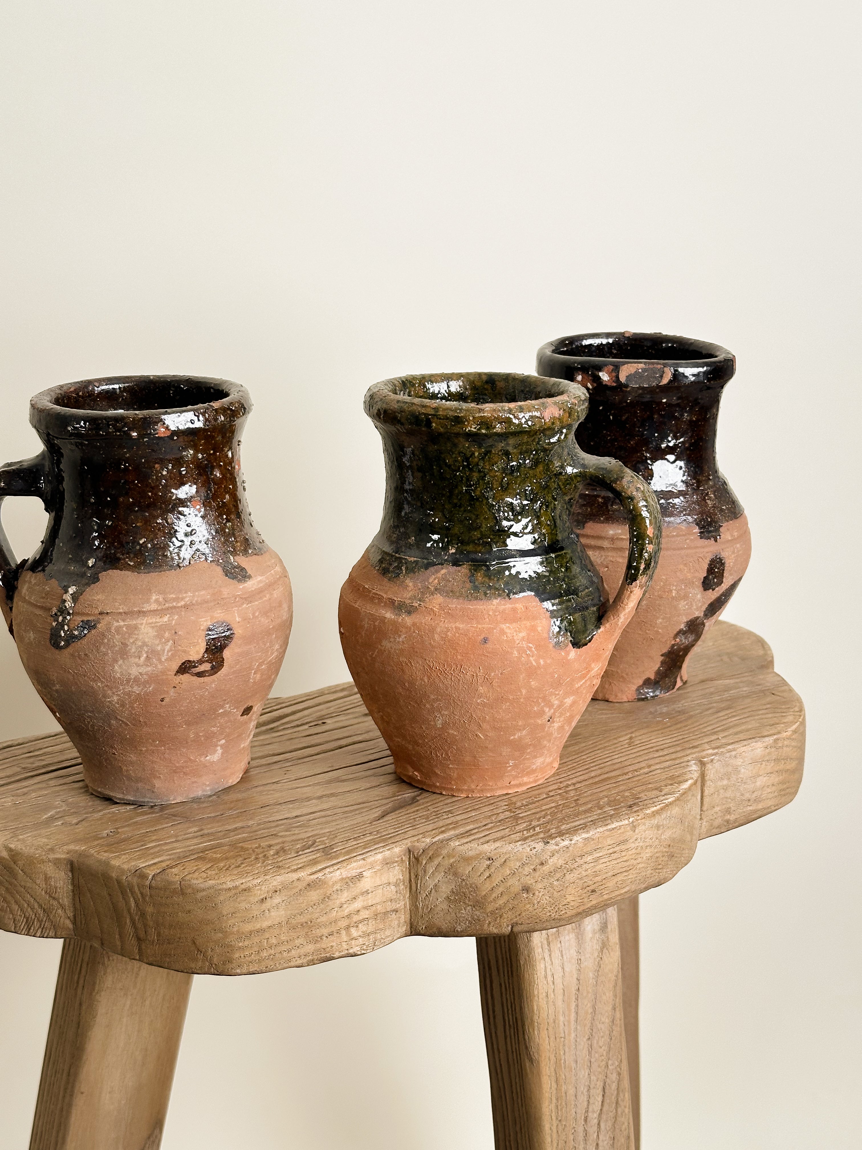 Mini Semi Glazed Antique Turkish Pot image 0