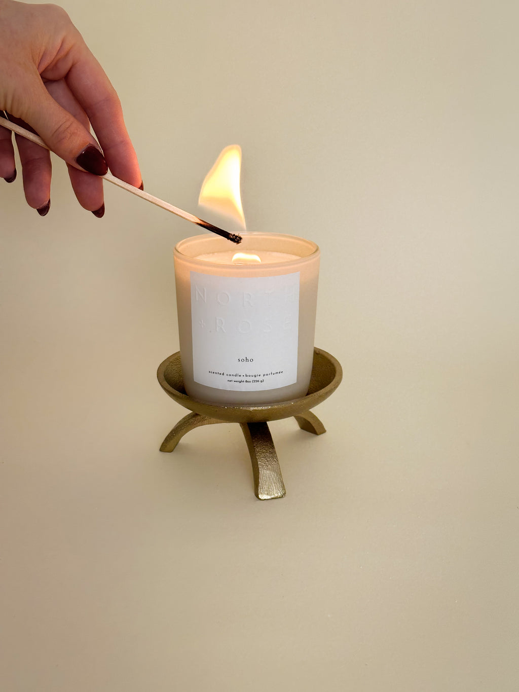 Brass Tapered Candle Holder image 2