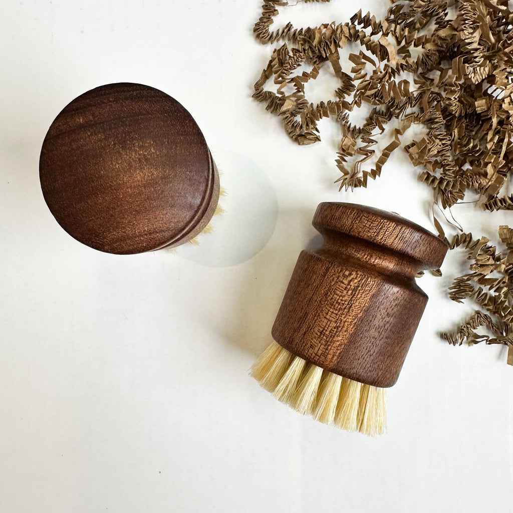 Plastic Free Kitchen Brush with Natural Bristles