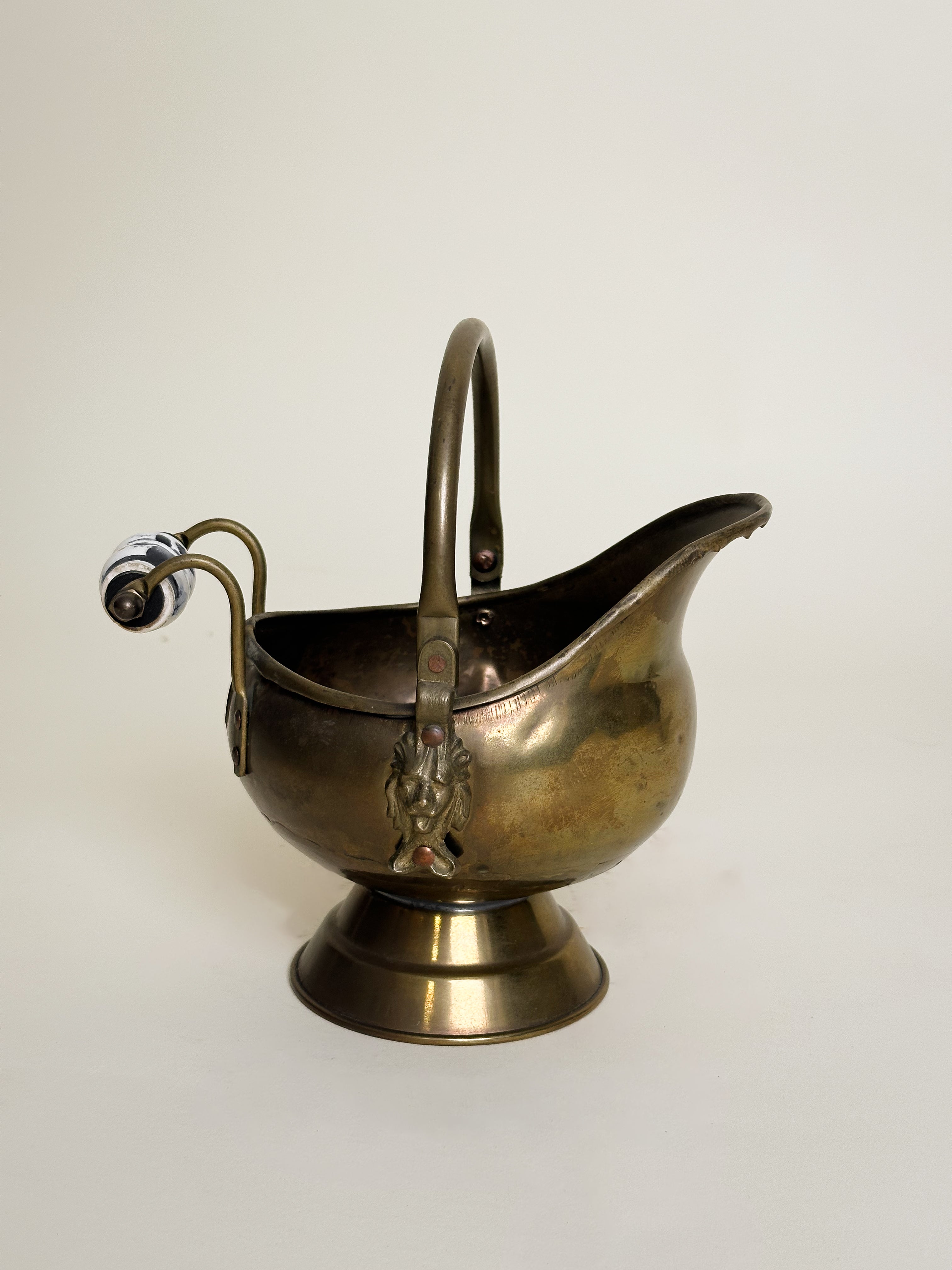 Vintage Brass Coal and Ash Shuttle image 0
