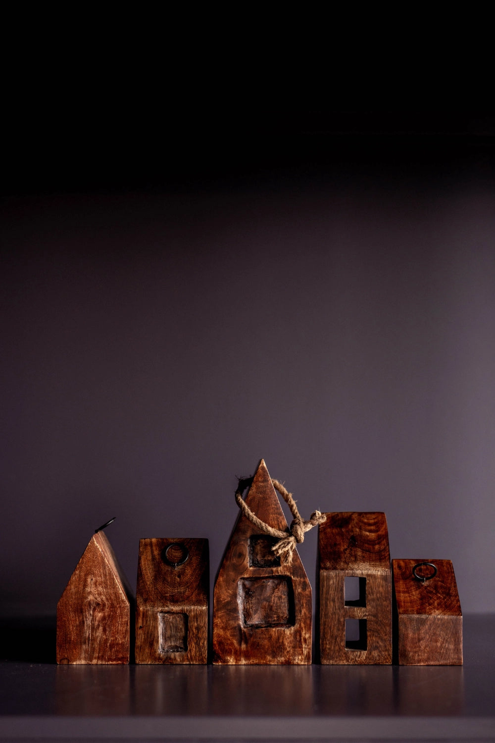 Vintage Wood Christmas Houses image 1
