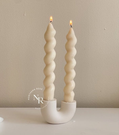 Chloe Twisted Taper Candle image 1