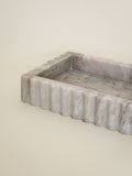 Beige Fluted Marble Bridge Tray image 0