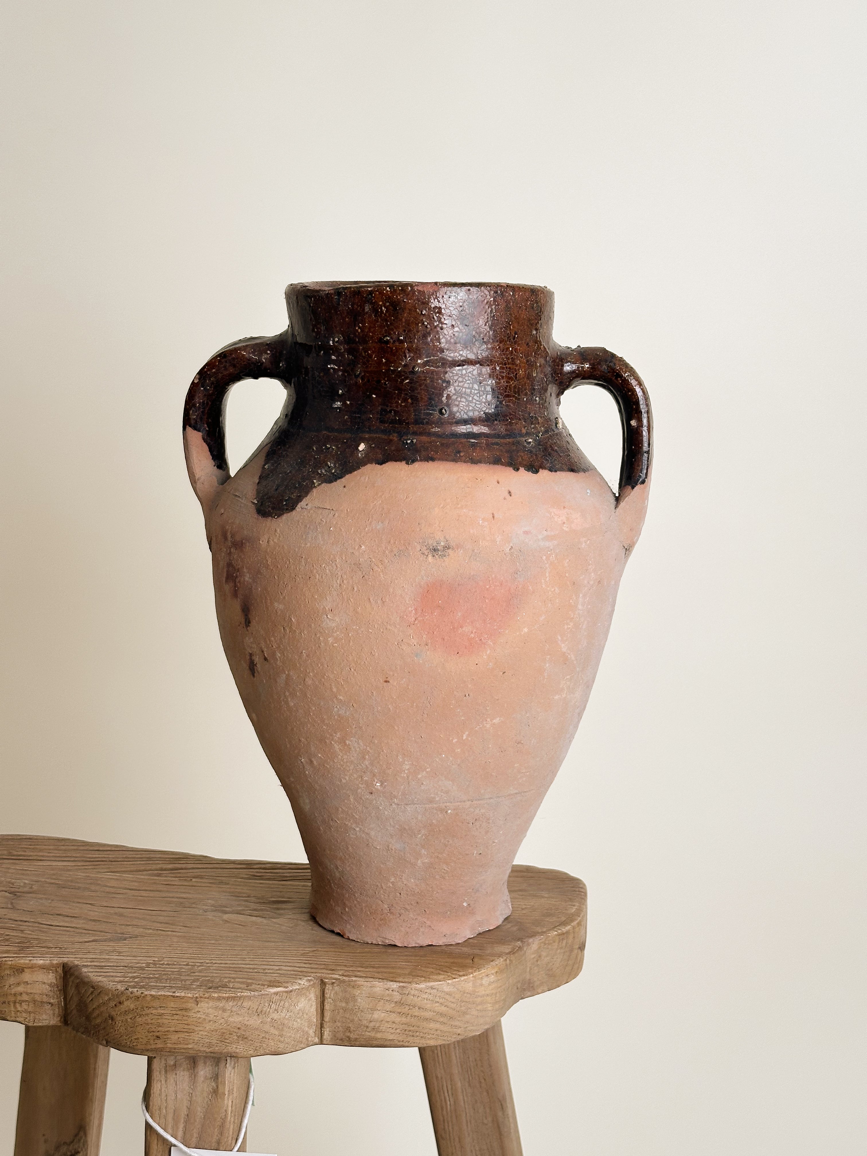 Semi Glazed Antique Turkish Pot image 2