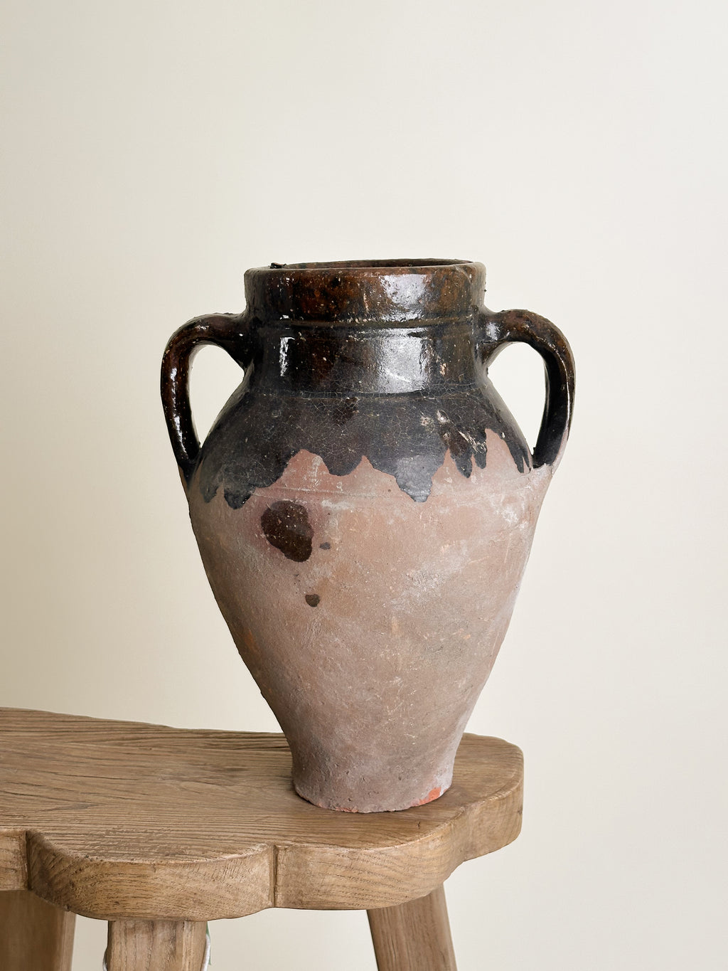 Semi Glazed Antique Turkish Pot image 6