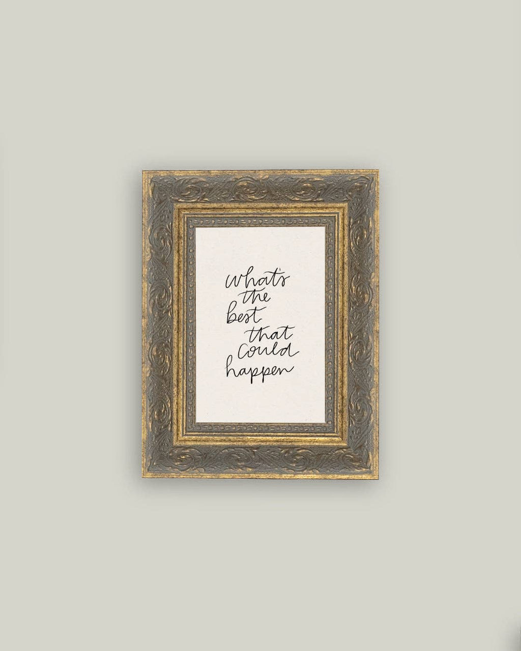 The Best That Could Happen Framed Antique Art