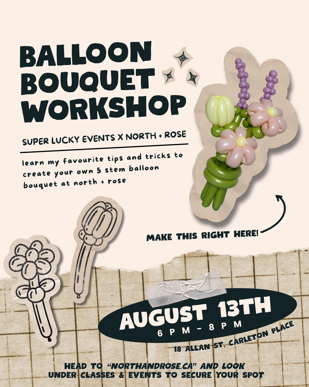 Balloon Bouquet - August 13 6-8pm