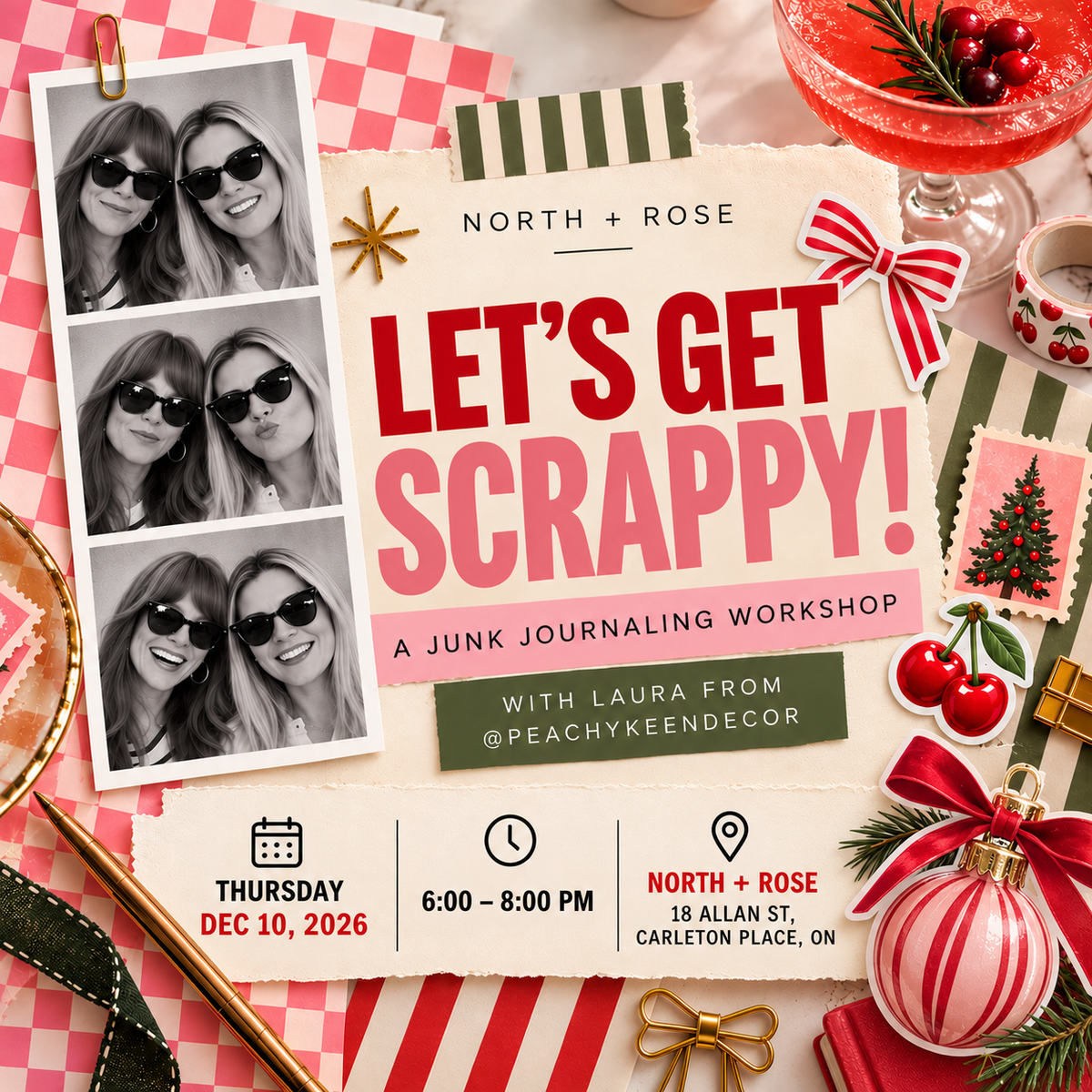 Junk Journal Workshop - Dec 10 6-8pm