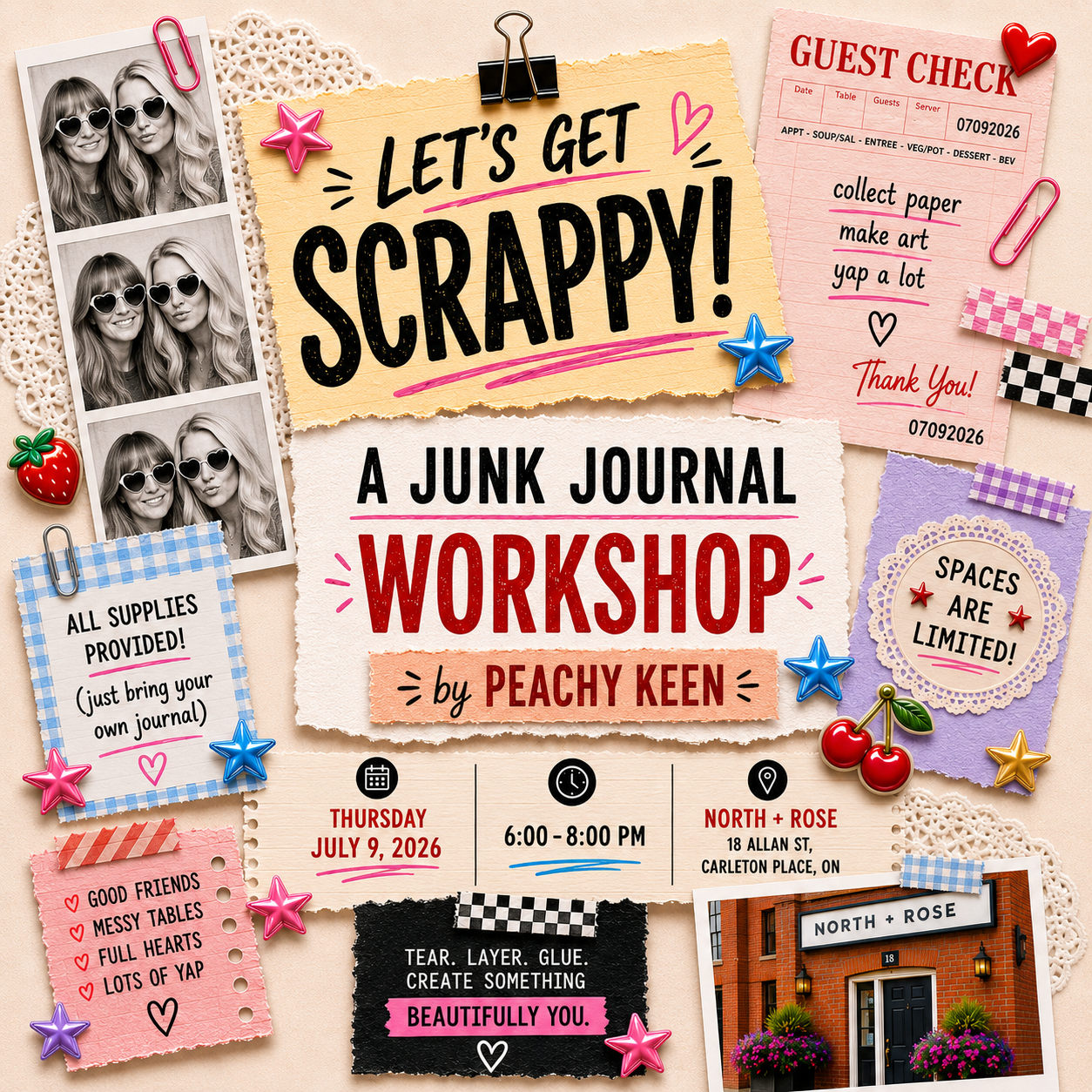 Junk Journal Workshop - July 9 6-8pm