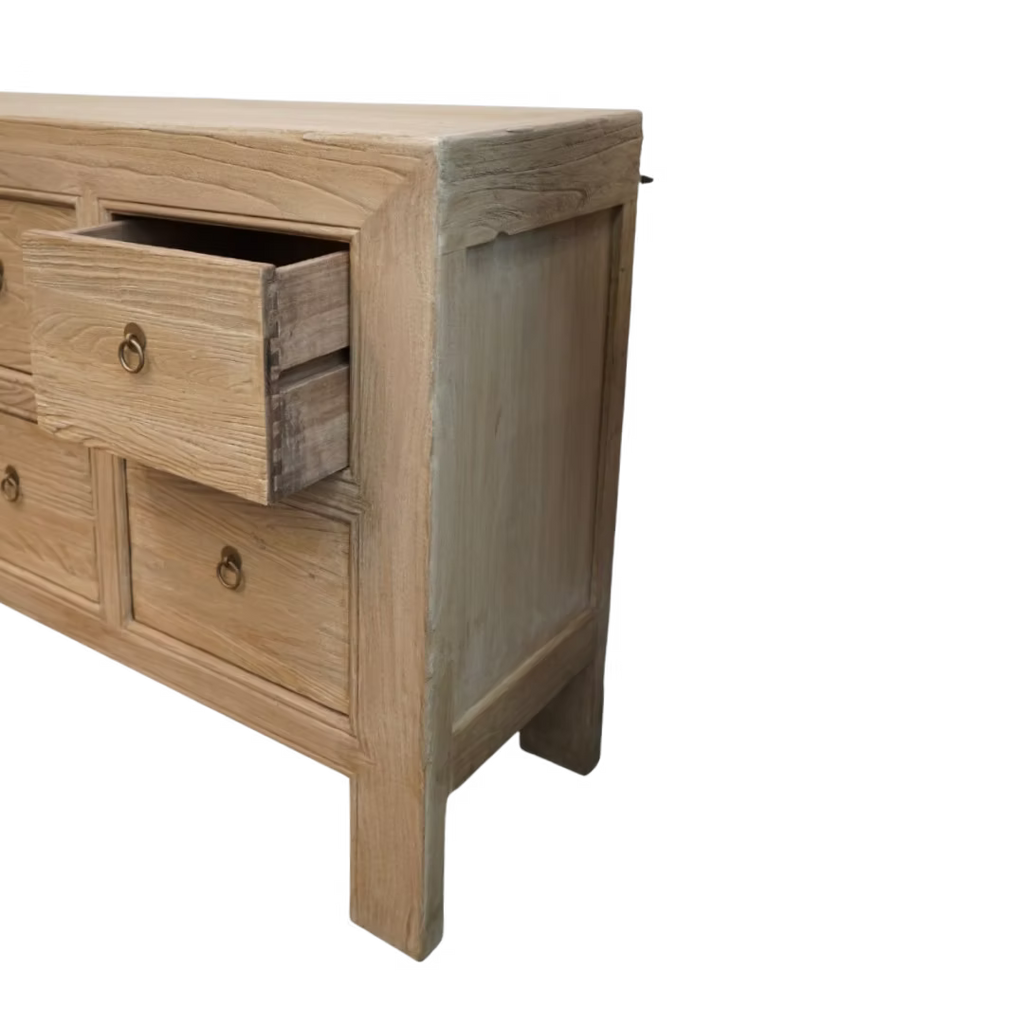 Ashford 10 Drawer Elm Wood Sideboard image 2