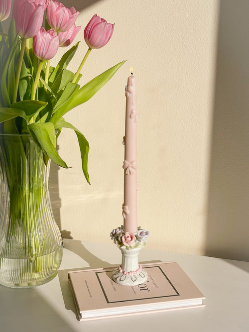Bow Taper Candle image 0