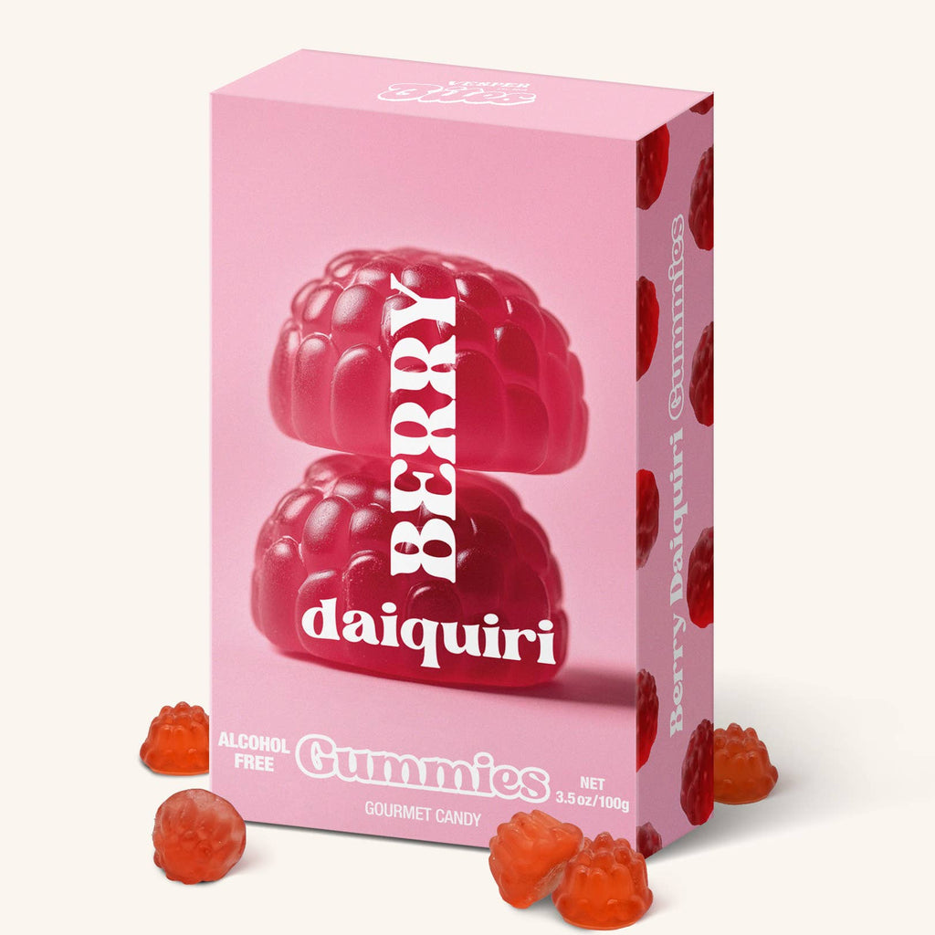 Berry Daiquiri Gummies, Chewy Candies, All natural