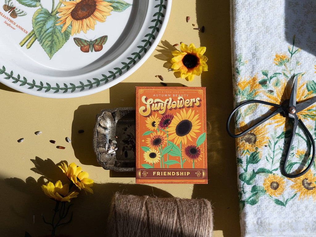 Seed Packet - Sunflowers (Friendship) - Gold Foil