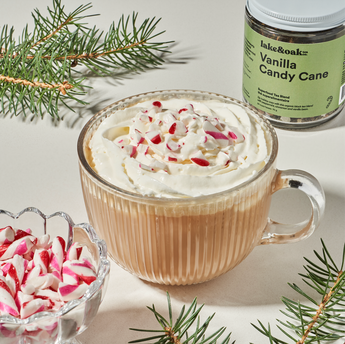 Vanilla Candy Cane - Superfood Tea Blend