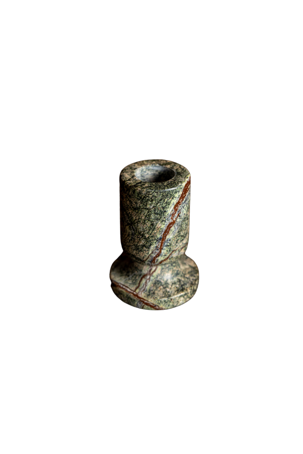 Emerald Marble Tapered Candle Holder