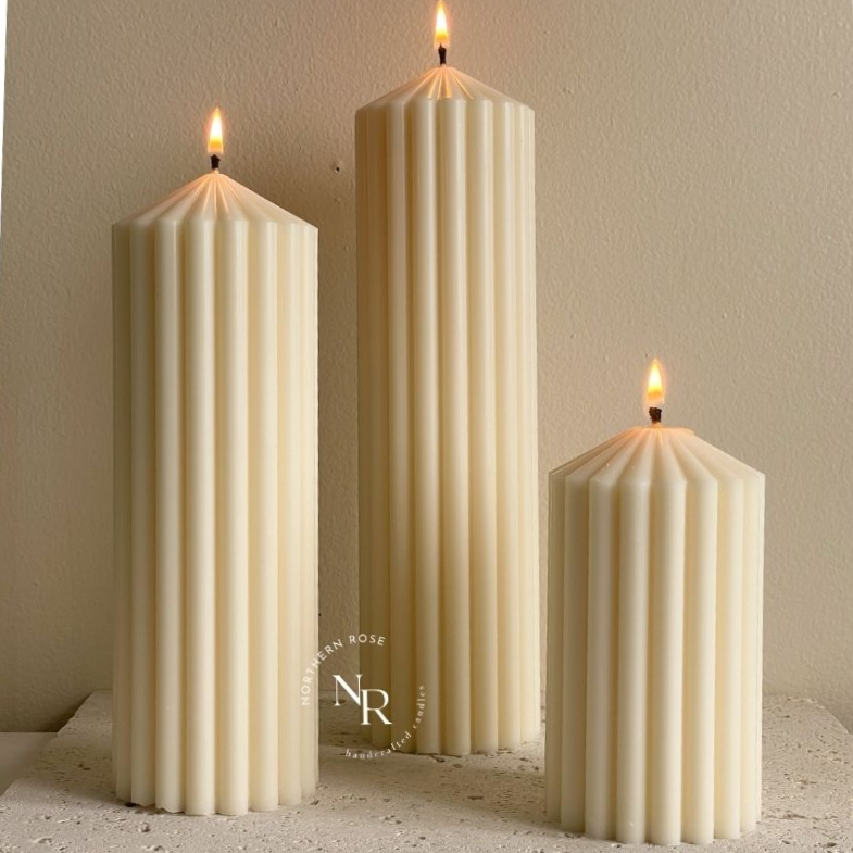 Isla Pillar Candle Trio image 0
