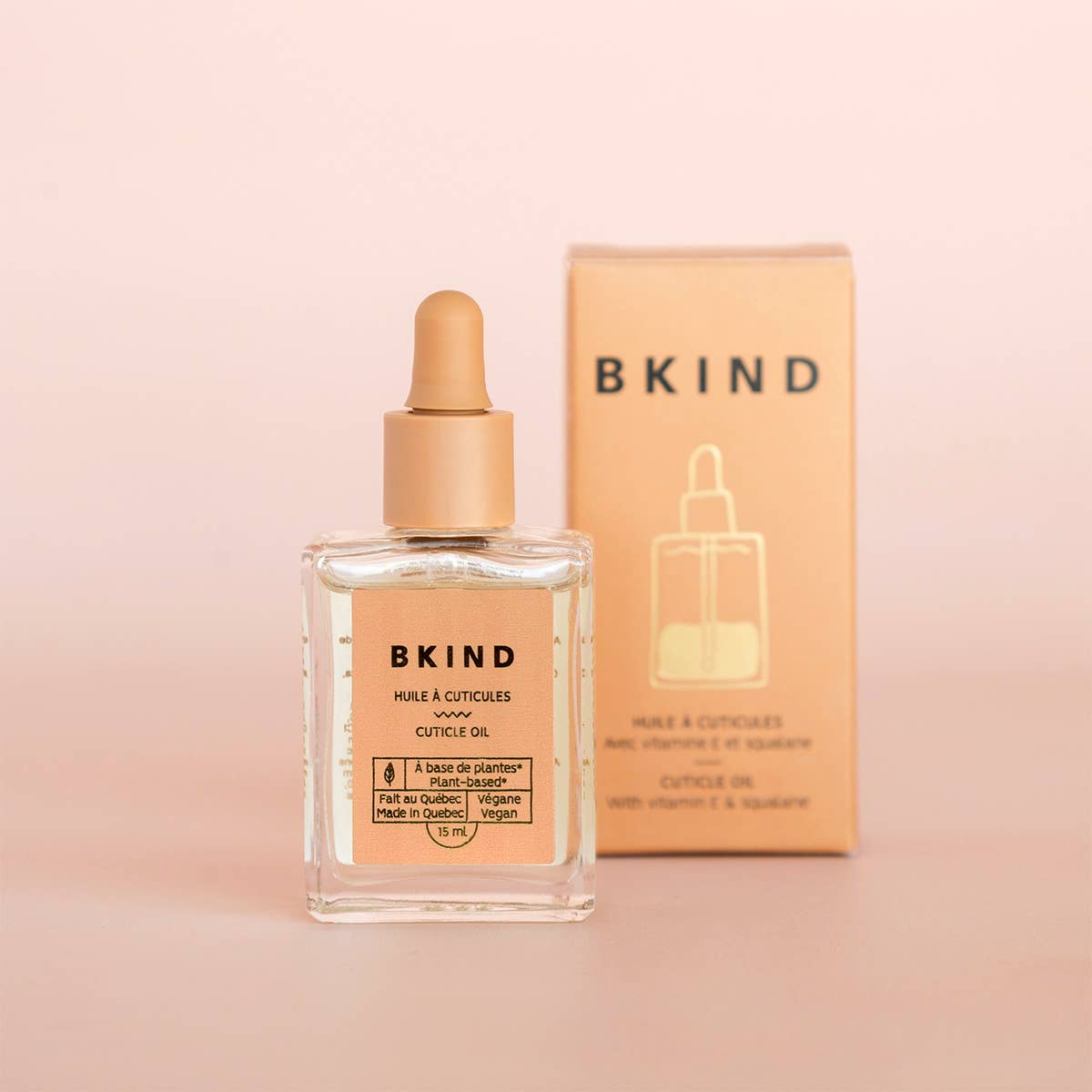 Cuticle oil with vitamin E and squalane