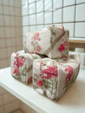 Block Printed and Handmade large waterproof toiletry pouch